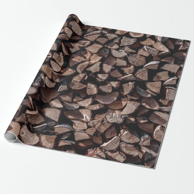 Papel De Regalo Leña (Desenrollado)