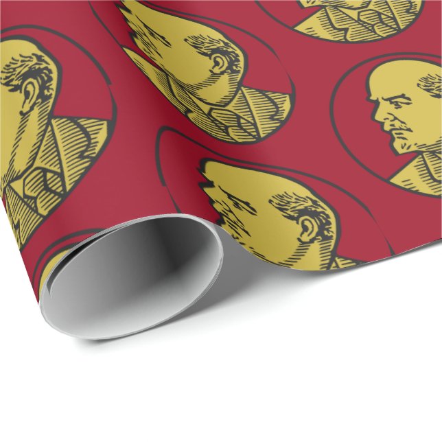Papel De Regalo Lenin Comunismo Revolución Socialismo Rusia (Esquina del rollo)