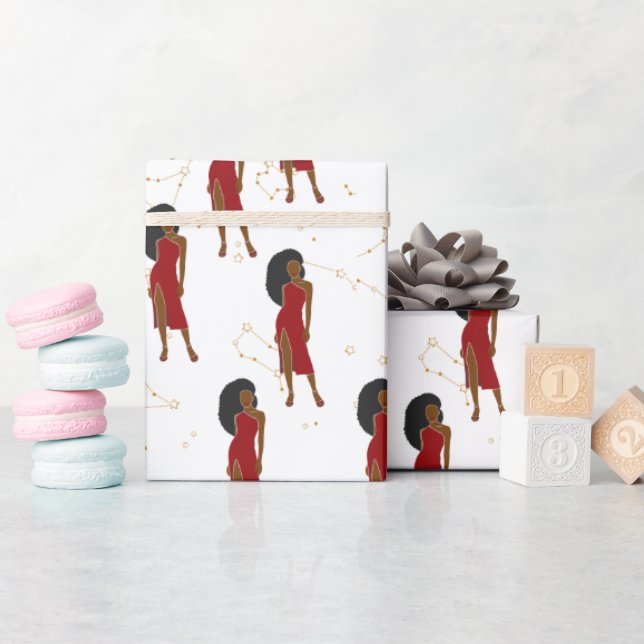 Papel De Regalo Leo Woman Zodiac (Baby Shower)