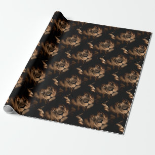 Papel De Regalo león africano mane eye
