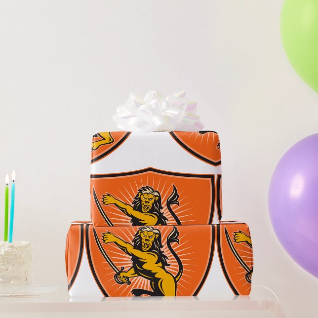 Papel De Regalo León Con Una Espada (Subido por el creador)