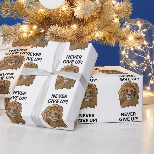 Papel De Regalo León Nunca Se Rinde León (Vacaciones)