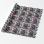 Papel De Regalo Leonberger Santa<br><div class="desc">papel de embalaje adorable de Leonberger Santa</div>