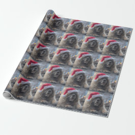 Papel De Regalo Leonberger Santa