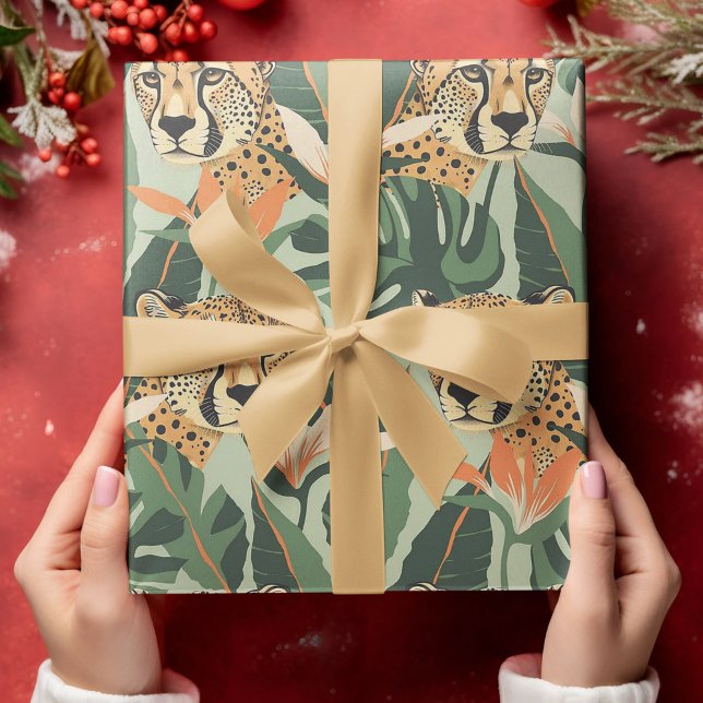 Papel De Regalo Leopard Jungle Forest Ilustracion Seamless Wallp (Subido por el creador)