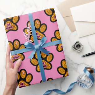 Papel De Regalo Leopard Paw Print Fur Mama Dog Cat Aovers