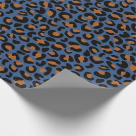 Papel De Regalo Leopard Print Aniversario Regalos Dards Blue Seaml