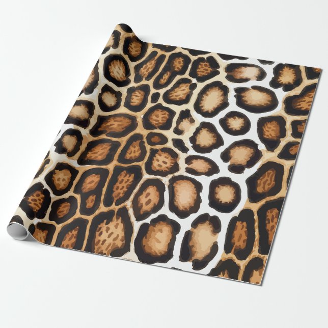 Papel De Regalo Leopardo (Desenrollado)