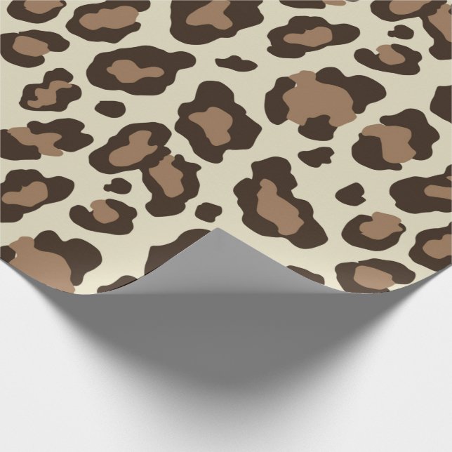 Papel De Regalo Leopardo clásico (Esquina)