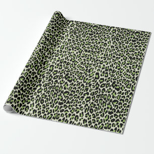 Papel De Regalo Leopardo, con la impresión de animales chita verd