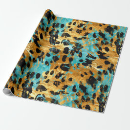 Papel De Regalo Leopardo de Aqua Gold de Guay