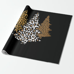 Papel De Regalo leopardo de las navidades cheetah regalo de impres