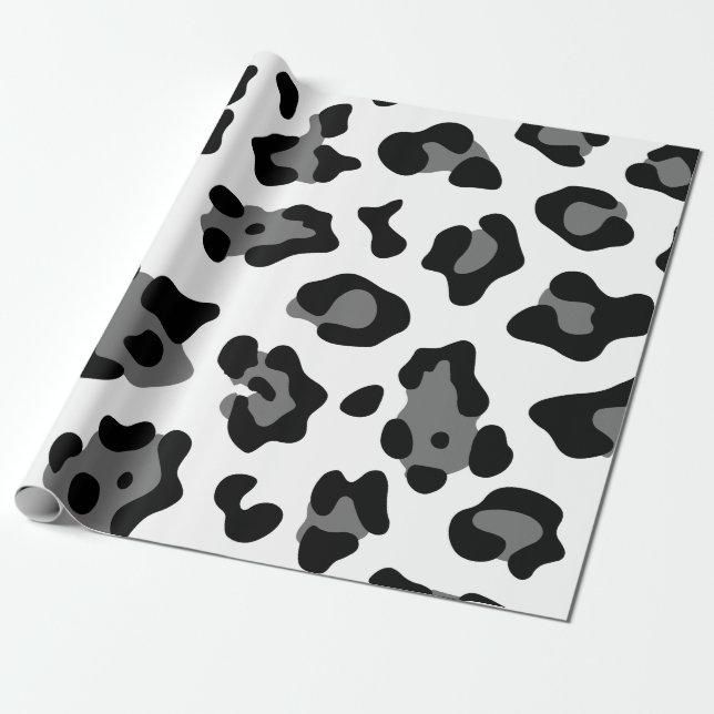 Papel De Regalo leopardo de las nieves (Desenrollado)