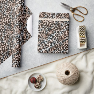 Papel De Regalo leopardo, de moda, manchado, marrón, beige, piel,
