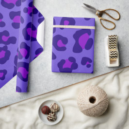 Papel De Regalo "Leopardo púrpura eléctrico"
