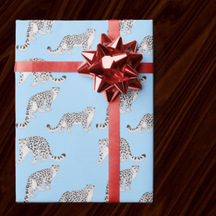 Papel De Regalo Leopardos de las nieves
