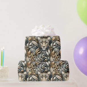 Papel De Regalo Leopardos Salvajes