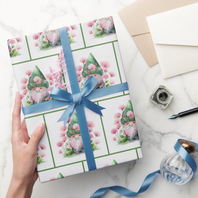 Papel De Regalo Leprechaun Irlandés En Jardín (Regalar)