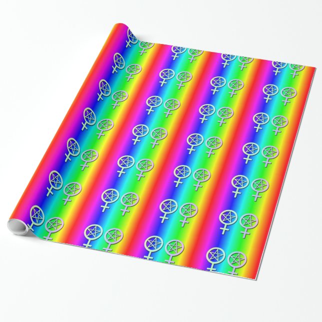 Papel de regalo lesbiano 4 de Handfasting del (Desenrollado)