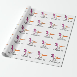 Papel De Regalo Lesbosaurus Rex