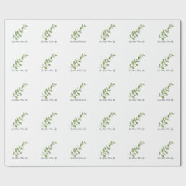 Papel De Regalo Less Rush More Life Botanical Gift Wrap