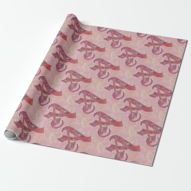 Papel De Regalo Letra A (Desenrollado)