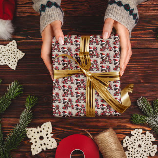 Papel De Regalo Letra A festiva elf Navidades cutos