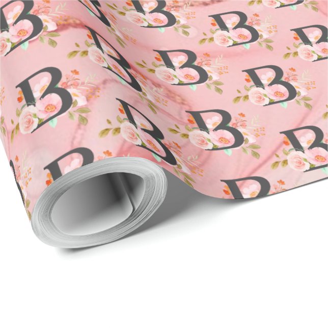 Papel De Regalo Letra B (Esquina del rollo)