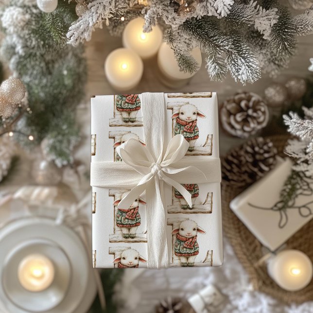 Papel De Regalo Letra cordero minúscula l Navidades (Subido por el creador)