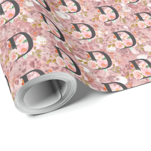 Papel De Regalo Letra D (Esquina del rollo)