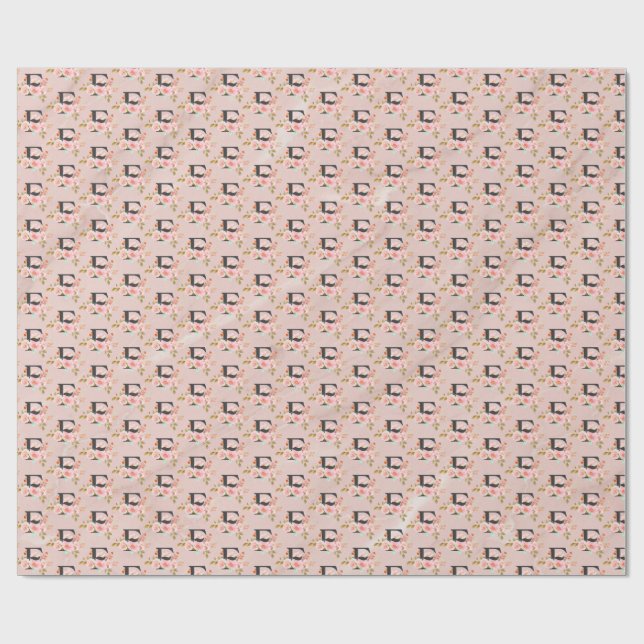 Papel De Regalo Letra F (Superficie plana)