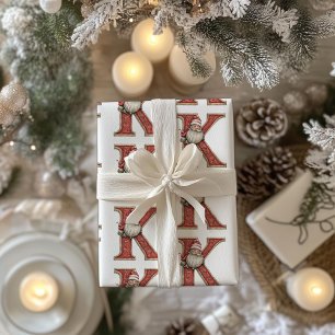 Papel De Regalo Letra kris kiringle K Navidades