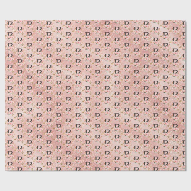 Papel De Regalo Letra P (Superficie plana)