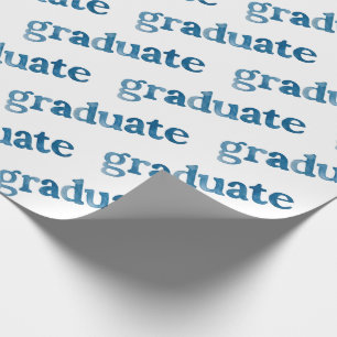 Papel De Regalo Letras acuarelas pintadas Graduado