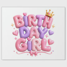 Letras de Globo de Cumpleaños Niña PNG | Cumple Ro