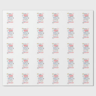 Papel De Regalo Letrero Imprimible de la Semana de las Enfermeras