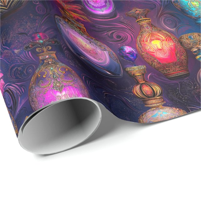 Papel De Regalo Leuchtend und Geheimnisvoll. Parfüm zu verschenken (Esquina del rollo)