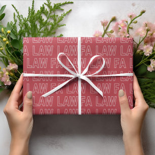 Papel De Regalo Ley Fa Fa Abogado Divertido Broma Navidad