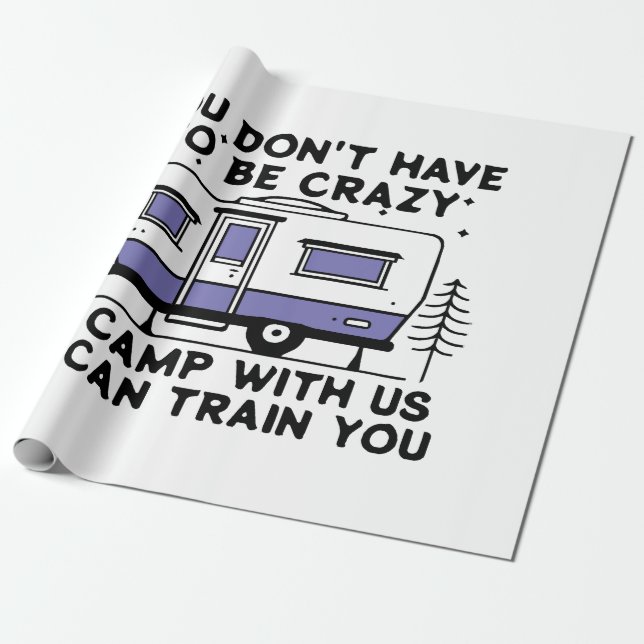 Papel De Regalo Leyenda de camping desde siempre (Desenrollado)