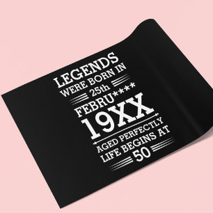 Papel De Regalo Leyendas personalizados nacieron en la edad de mes