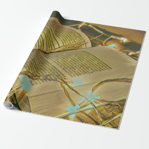 Papel De Regalo Leyendo El Regalo De Los Amantes Para Bibliotecari