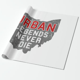 Papel De Regalo Leyes Urbanas Nunca Mueren Estado de Ohio Afligido