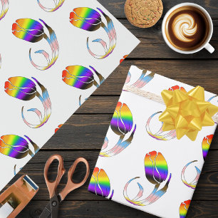 Papel De Regalo LGBTQ más Tulip Flowers