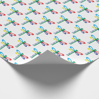 Papel De Regalo Libélula Autismo Vuela Tu Camino Niños Neuroinclus