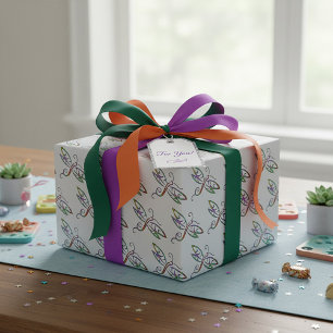 Papel De Regalo Libélulas coloridas