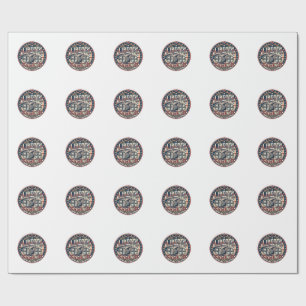 Papel De Regalo Liberty Cycling Patriótico Patriótico Cycling Vint