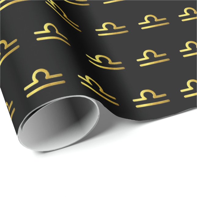 Papel De Regalo Libra dorada (Esquina del rollo)