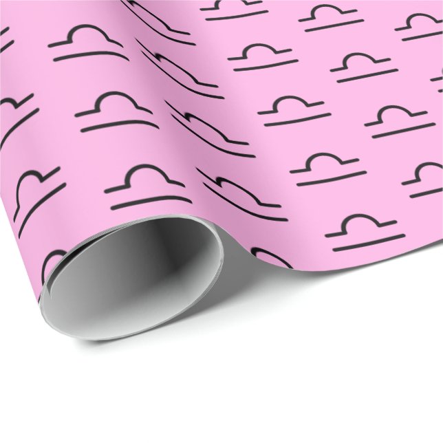 Papel De Regalo Libra Wrapping Paper (Esquina del rollo)