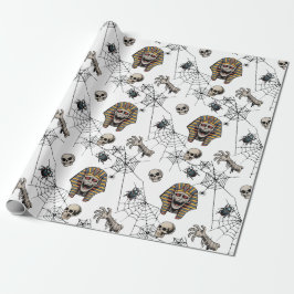 Papel De Regalo 🤍 Libro Blanco del Faraón Mummy 🎃 👑