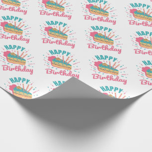 Papel De Regalo Libro feliz de cumpleaños